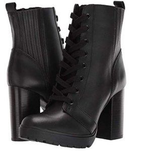 Steve Madden Lead Black Leather Boots